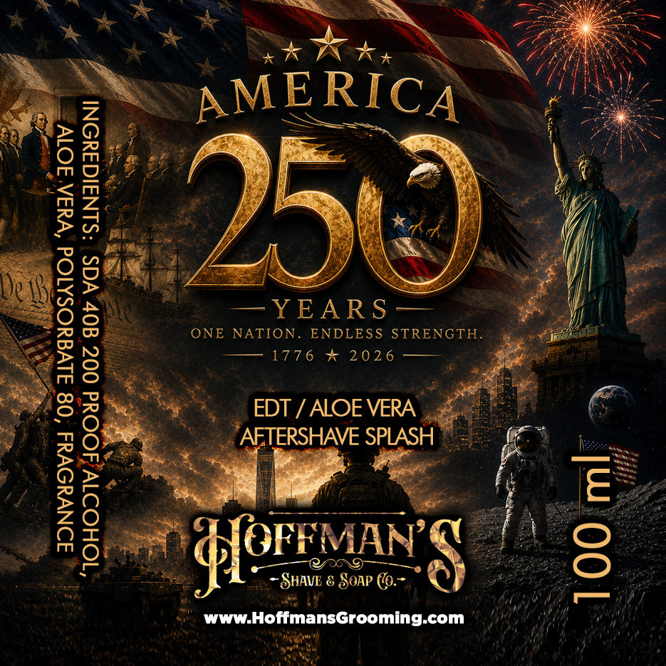 America 250 Edition (Aged Tobacco Leaves, Spiced Bourbon, Plum Wine, Orange Peel, Vanilla Musk) Aftershave Splash 3.3oz 100ml