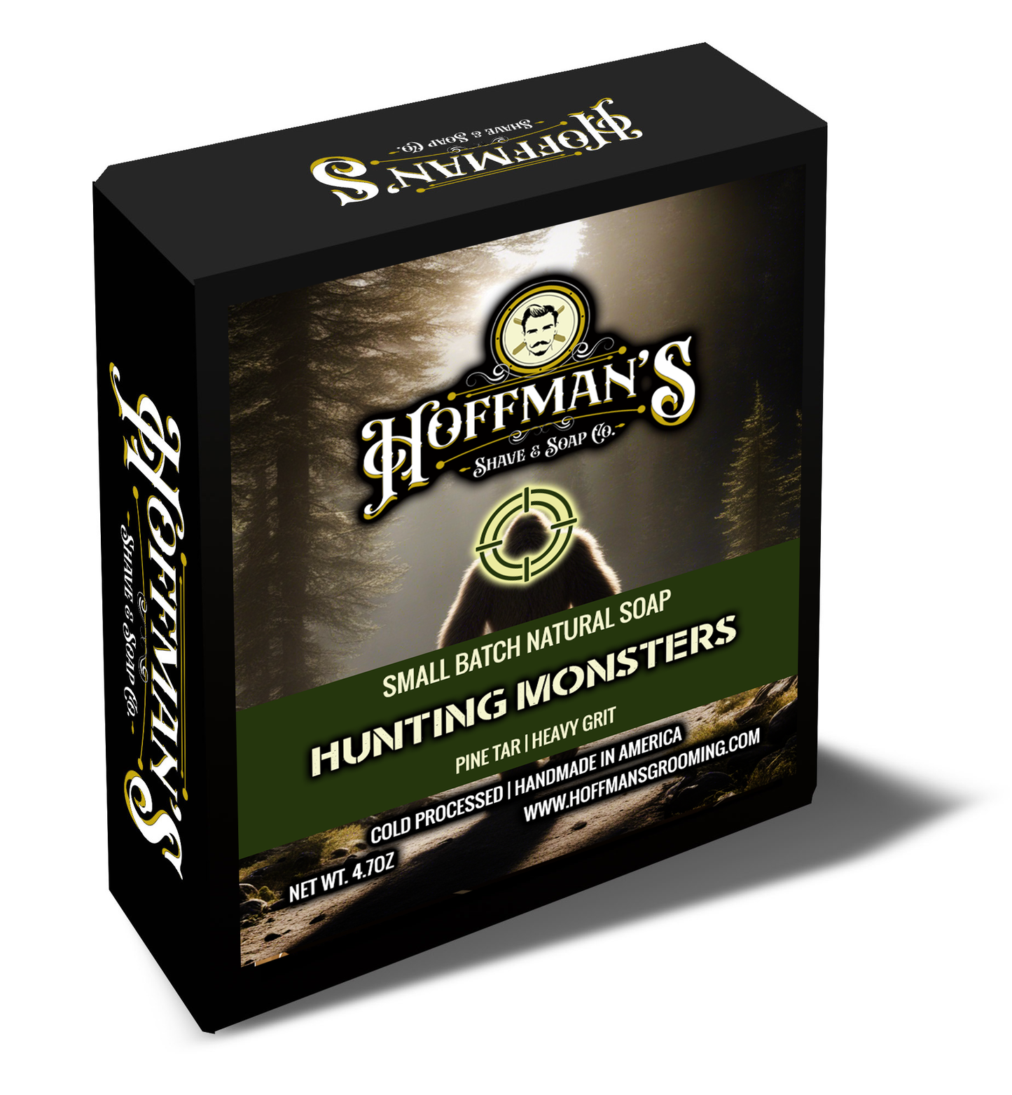 "Hunting Monsters" (Pine Tar) Heavy Grit Bar Soap