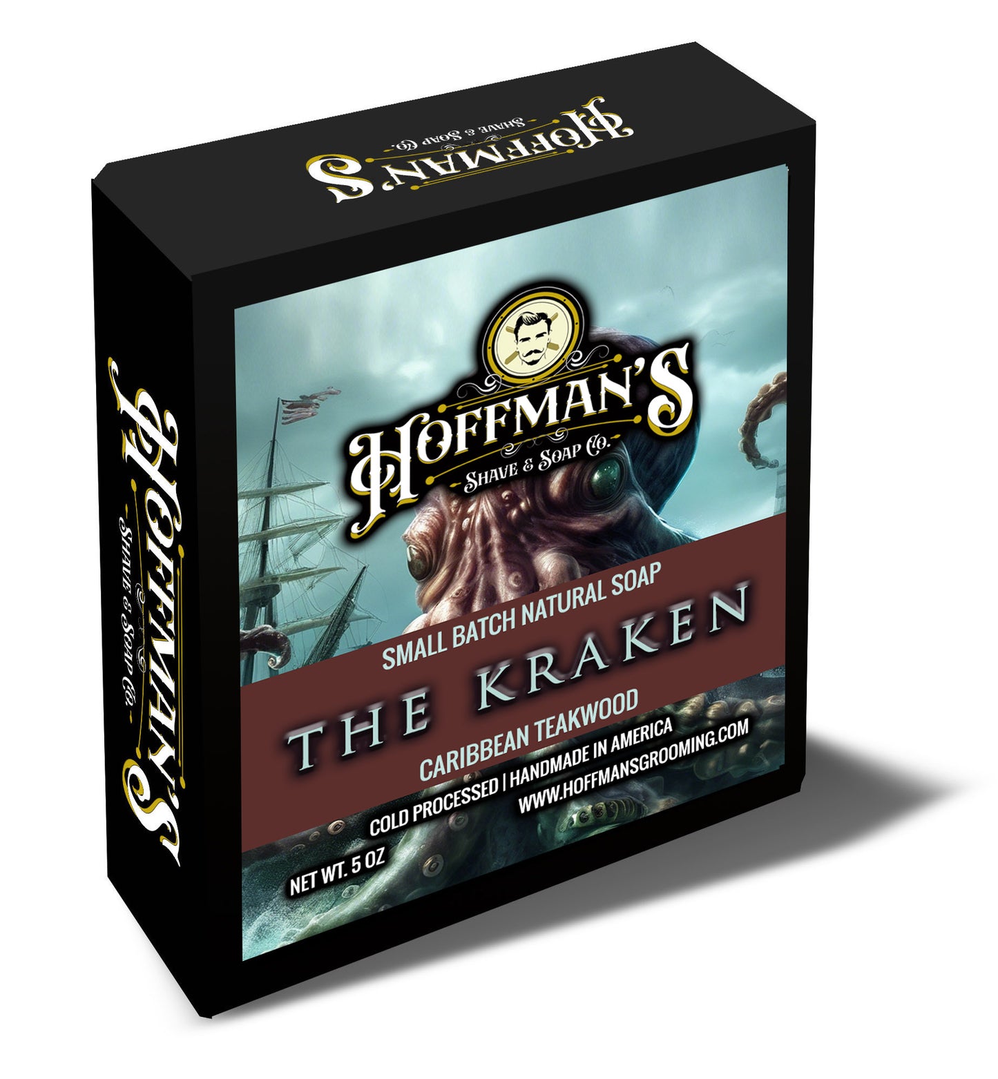"THE KRAKEN" (Caribbean Teakwood) Bar Soap 5oz
