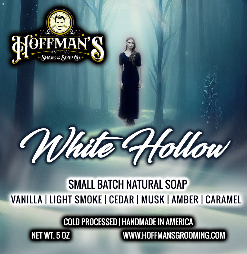 "White Hollow" (Smoked Vanilla, Cedarwood, Amber) 5oz Bar Soap