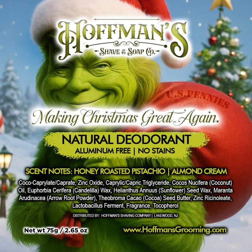 Making Christmas Great Again "Honey Crusted Roasted Pistachio, Almond Cream" Limited Holiday Deodorant 2.65oz