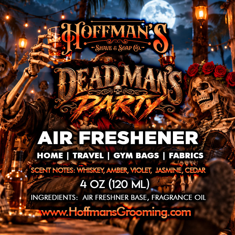 Dead Man's Party (Whiskey, Amber, Violet, Jasmine) Limited Halloween Havoc 2026 Edition Air Freshener 4oz