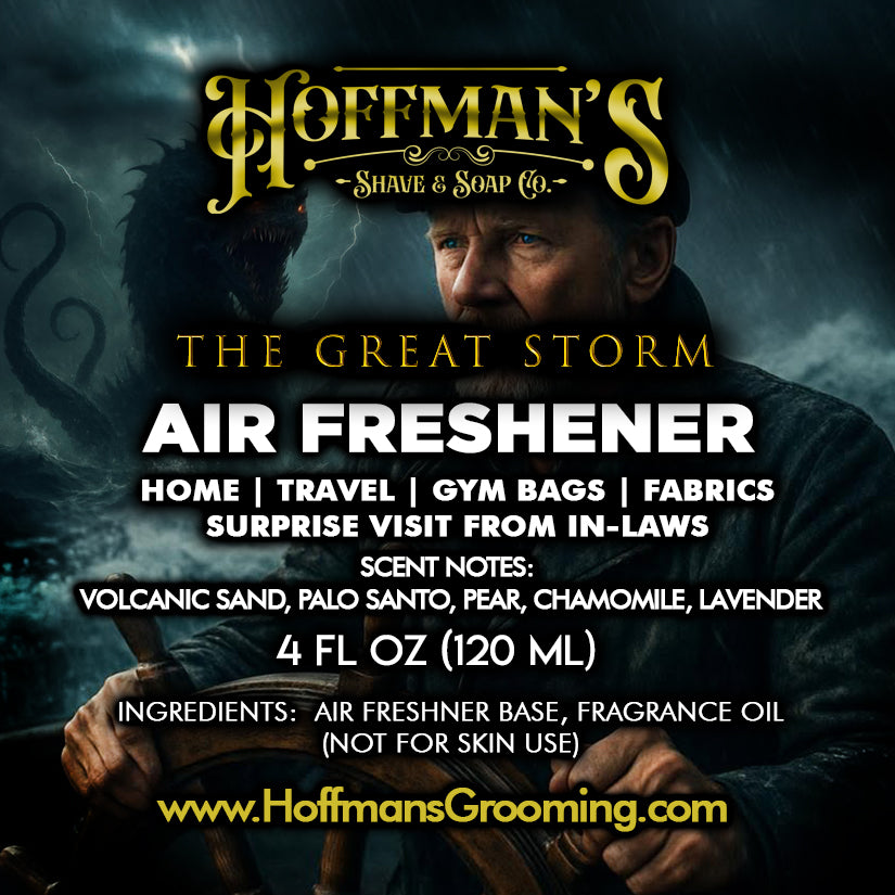 The Great Storm "Volcanic Sand, Palo Santo, Pear, Chamomile" Shaving Trio 3pc Set Plus BONUS