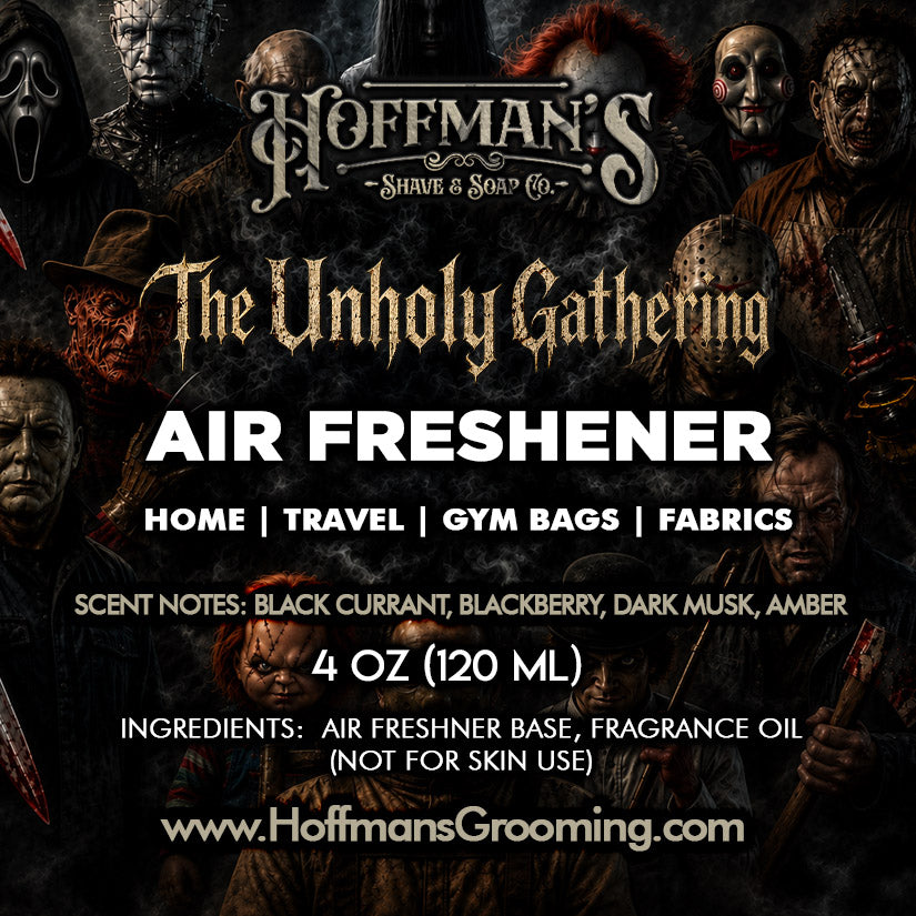 The Unholy Gathering (Blackberry, Black Currant, Anise, Saffron, Dark Musk) Limited Halloween Havoc 2026 Edition Air Freshener 4oz