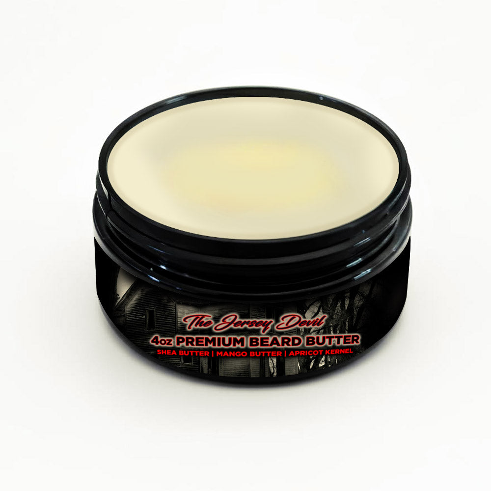 The Jersey Devil (Tonka, Egyptian Musk, Black Myrrh, Vanilla) 4oz Premium Beard Butter