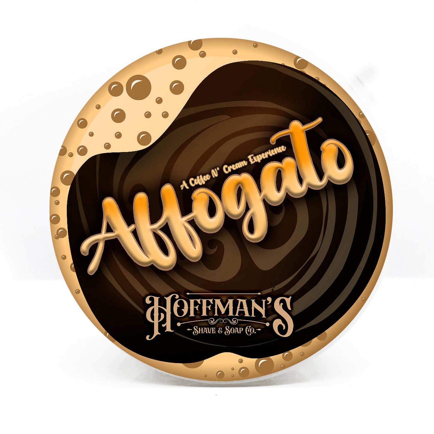 Affogato (Coffee, Almond, Sugar, Vanilla Bean, Cream) Shave Soap 4oz