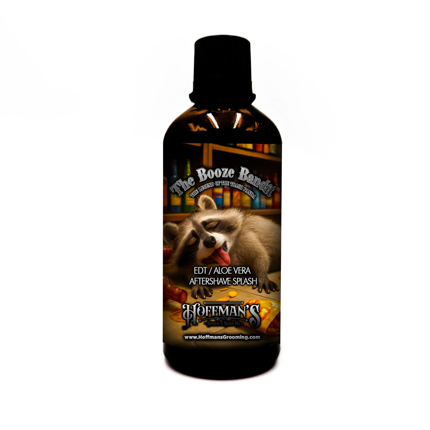 The Booze Bandit "Charred Oak, Aged Bourbon, Patchouli, Guaiac Wood" Aftershave Splash 3.3oz 100ml