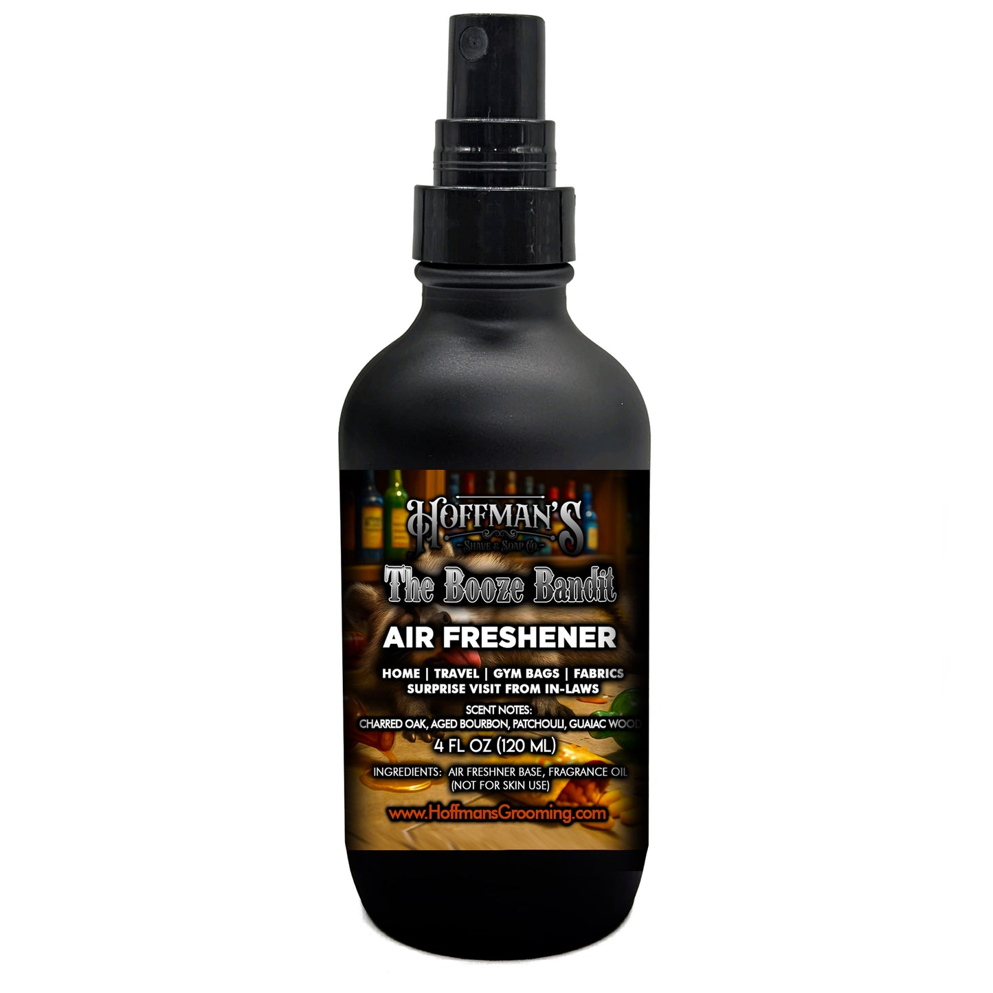 The Booze Bandit "Charred Oak, Aged Bourbon, Patchouli, Guaiac Wood" Shaving Trio 3pc Set Plus BONUS