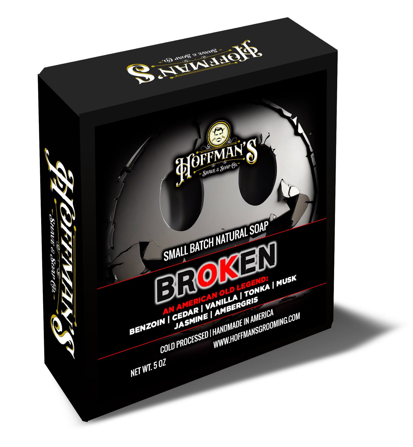 BrOKen (Benzoin, Cedar, Vanilla, Tonka, Musk, Jasmine, Ambergris) Bar Soap 5oz