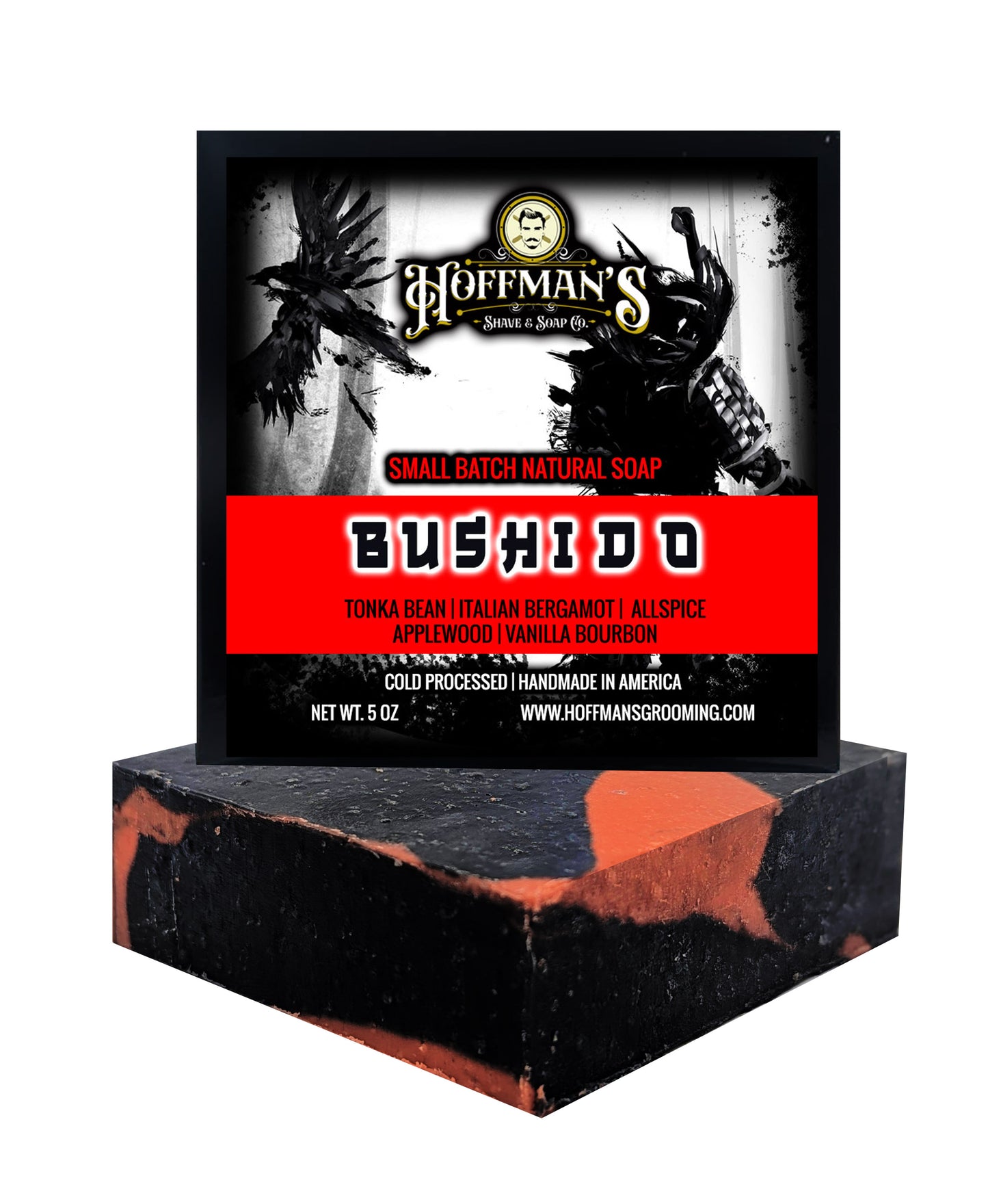 Bushido Full (Applewood, Allspice, Vanilla Bourbon, Italian Bergamot) Bar Soap
