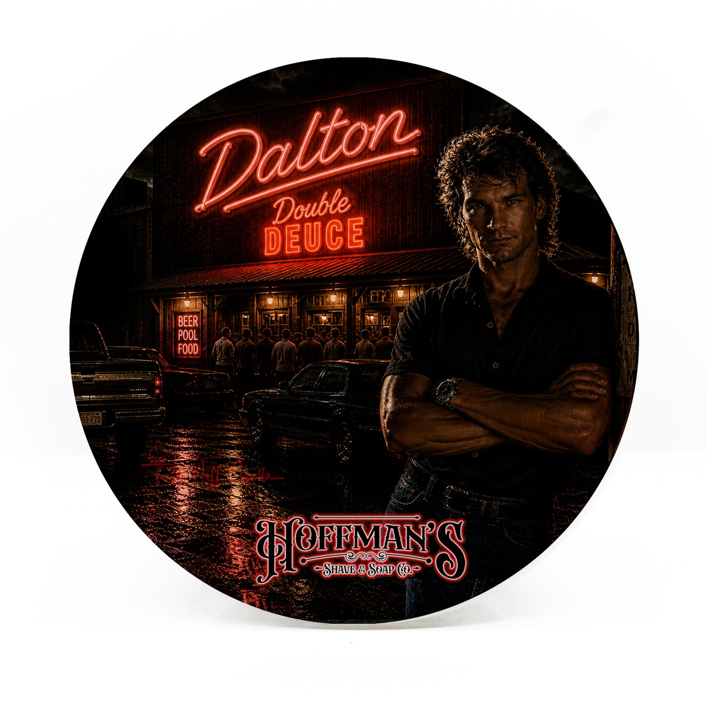 Dalton (Dark Ale Stout featuring Bitter Hops, Dried Red Berry, Neroli, Roasted Malt) Shave Soap 4oz