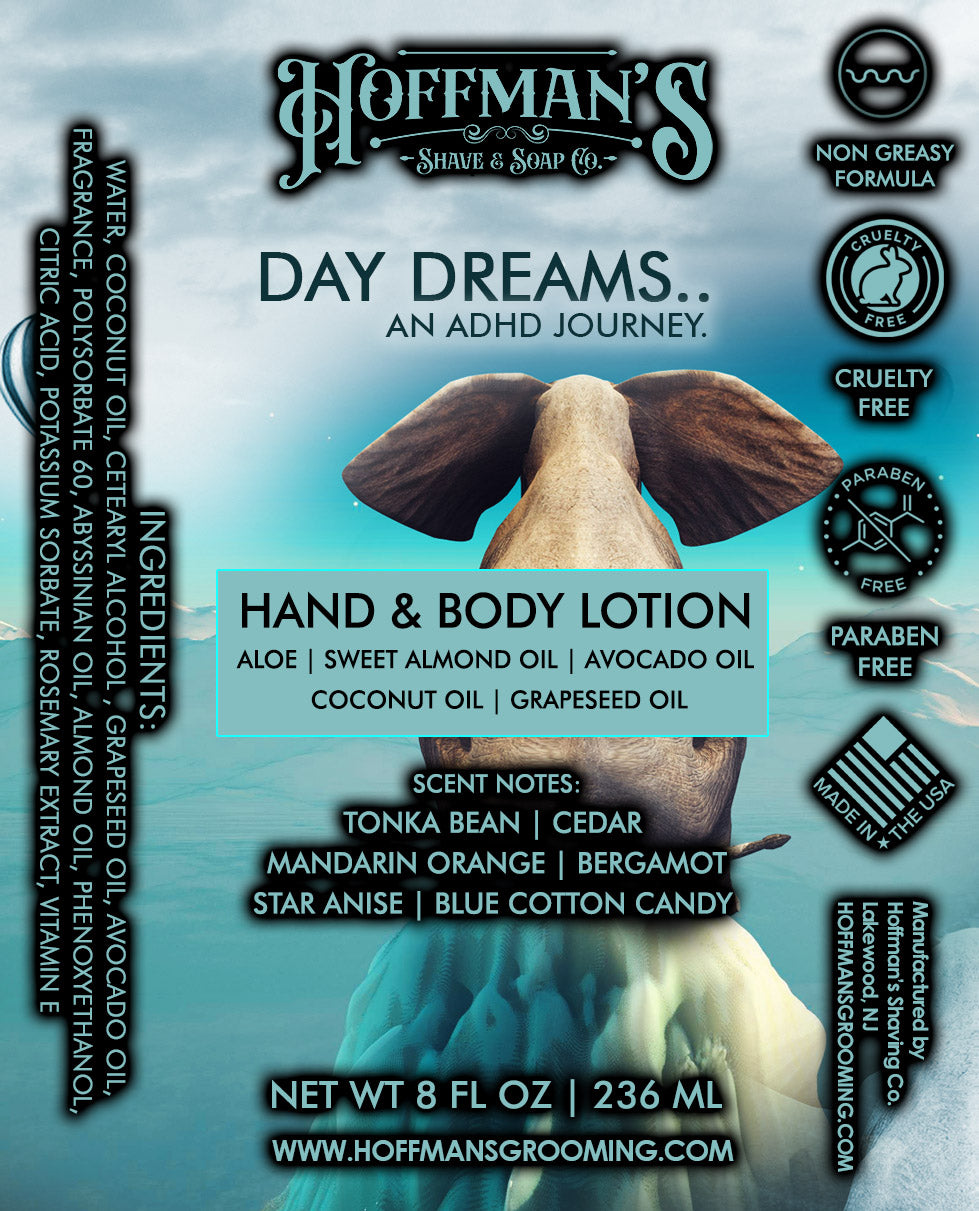 Day Dreams Body & Hand Lotion (Tonka Bean, Blue Cotton Candy, Anise) 8 oz