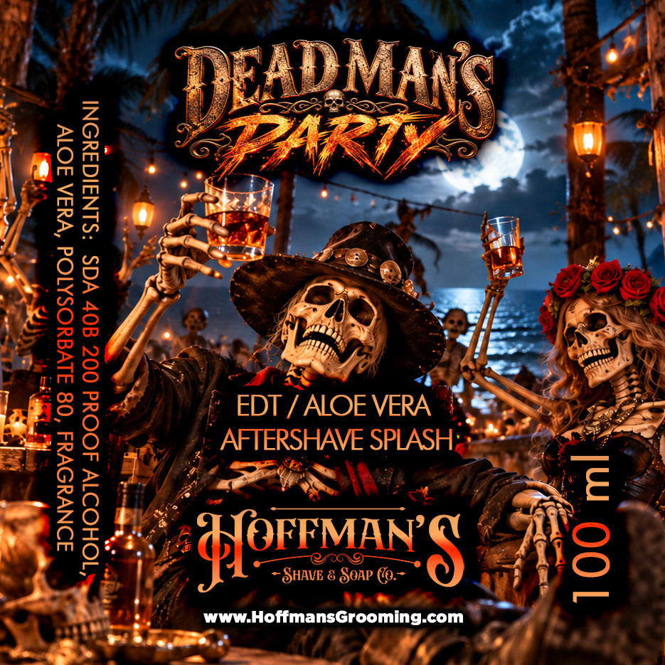 Dead Man's Party (Whiskey, Amber, Violet, Jasmine) Aftershave Splash 3.3oz 100ml