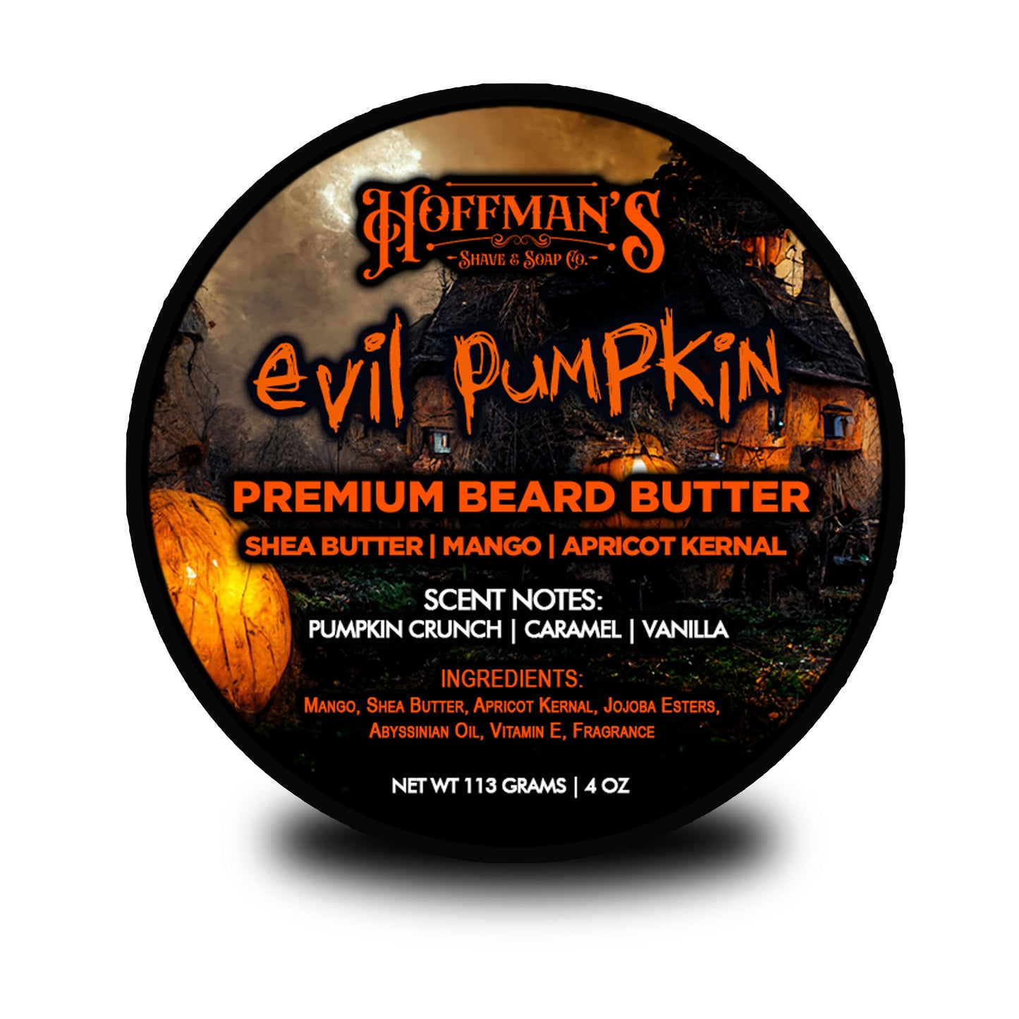 Evil Pumpkin (Pumpkin Crunch, Caramel, Spice, Vanilla) 4oz Premium Beard Butter