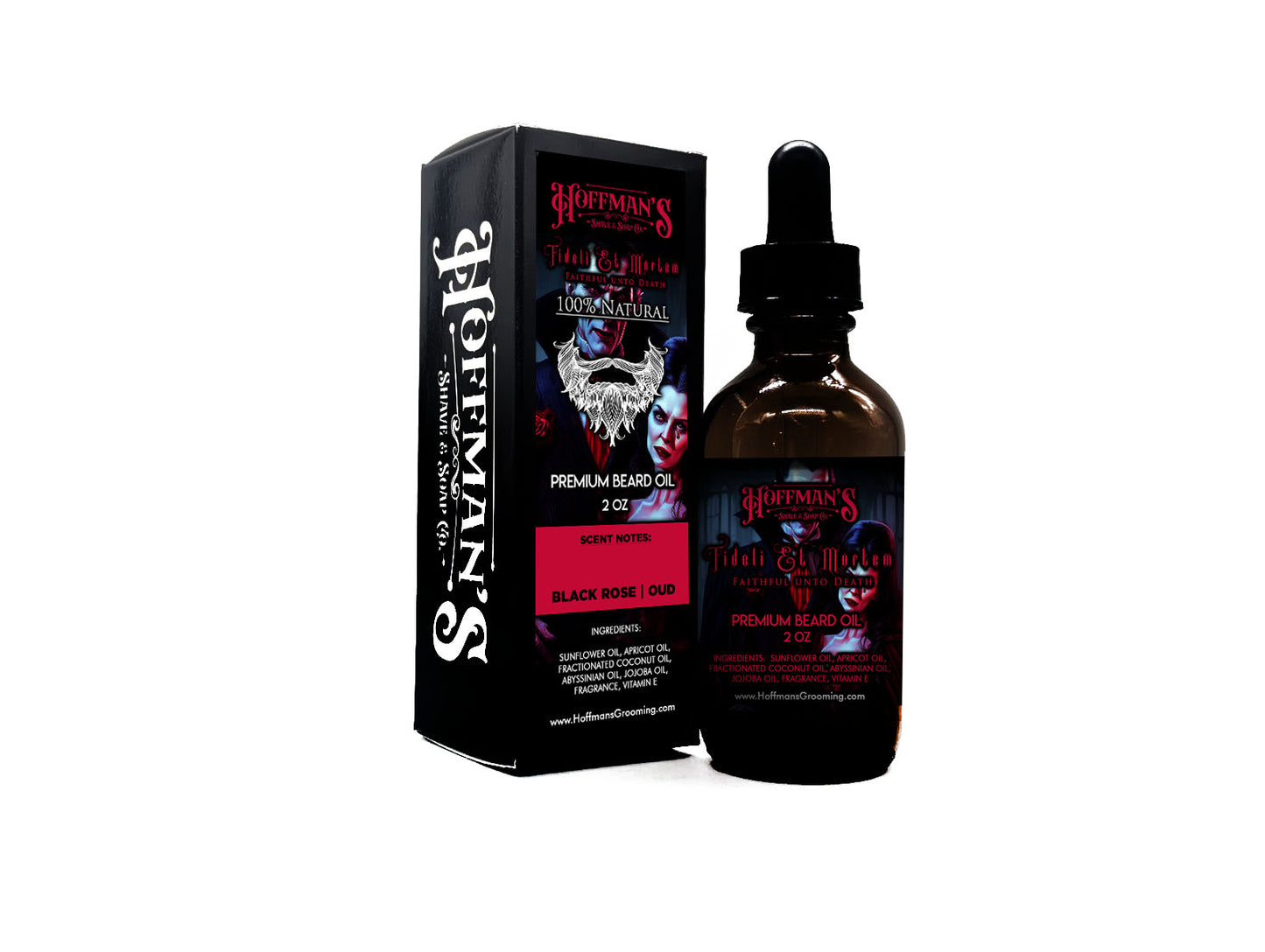 Fideli Et Mortem (Black Rose & Oud) 2oz Beard Oil