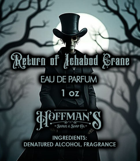 "Return of Ichabod Crane" EDP Cologne (Limited Halloween Edition) Jasmine, Rosewood, White Cedar, Musk, Grapefruit 1oz (Copy)