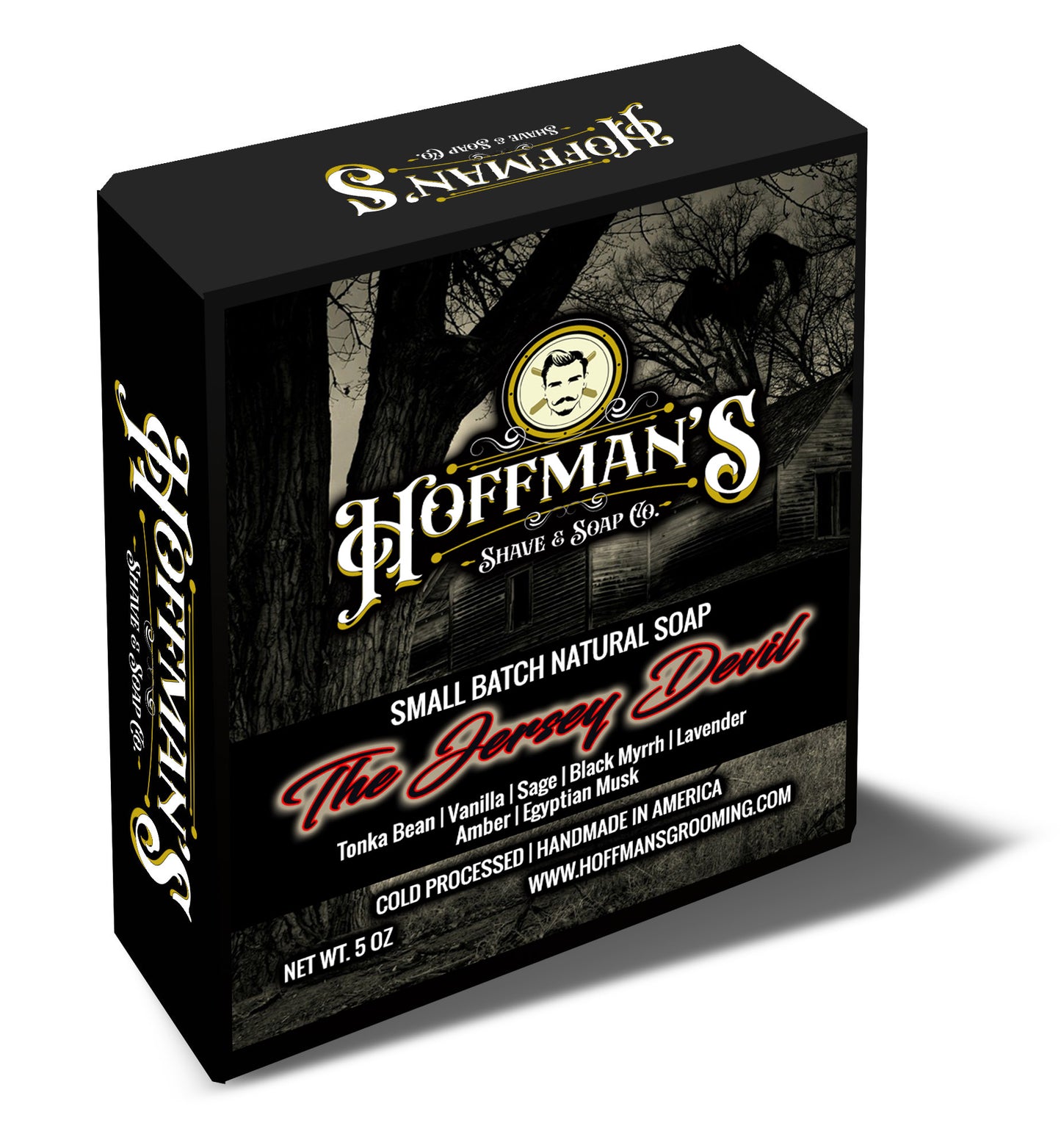 "The Jersey Devil" (Tonka, Egyptian Musk, Black Myrrh, Vanilla) Bar Soap 5oz