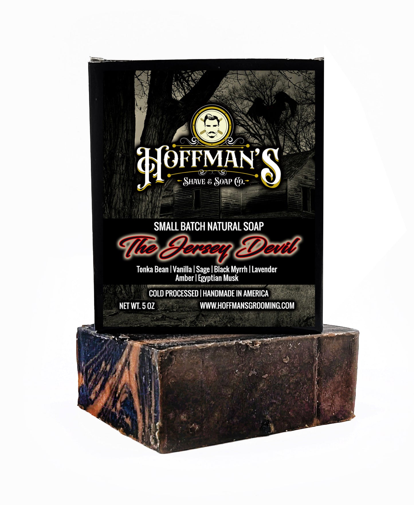 "The Jersey Devil" (Tonka, Egyptian Musk, Black Myrrh, Vanilla) Bar Soap 5oz