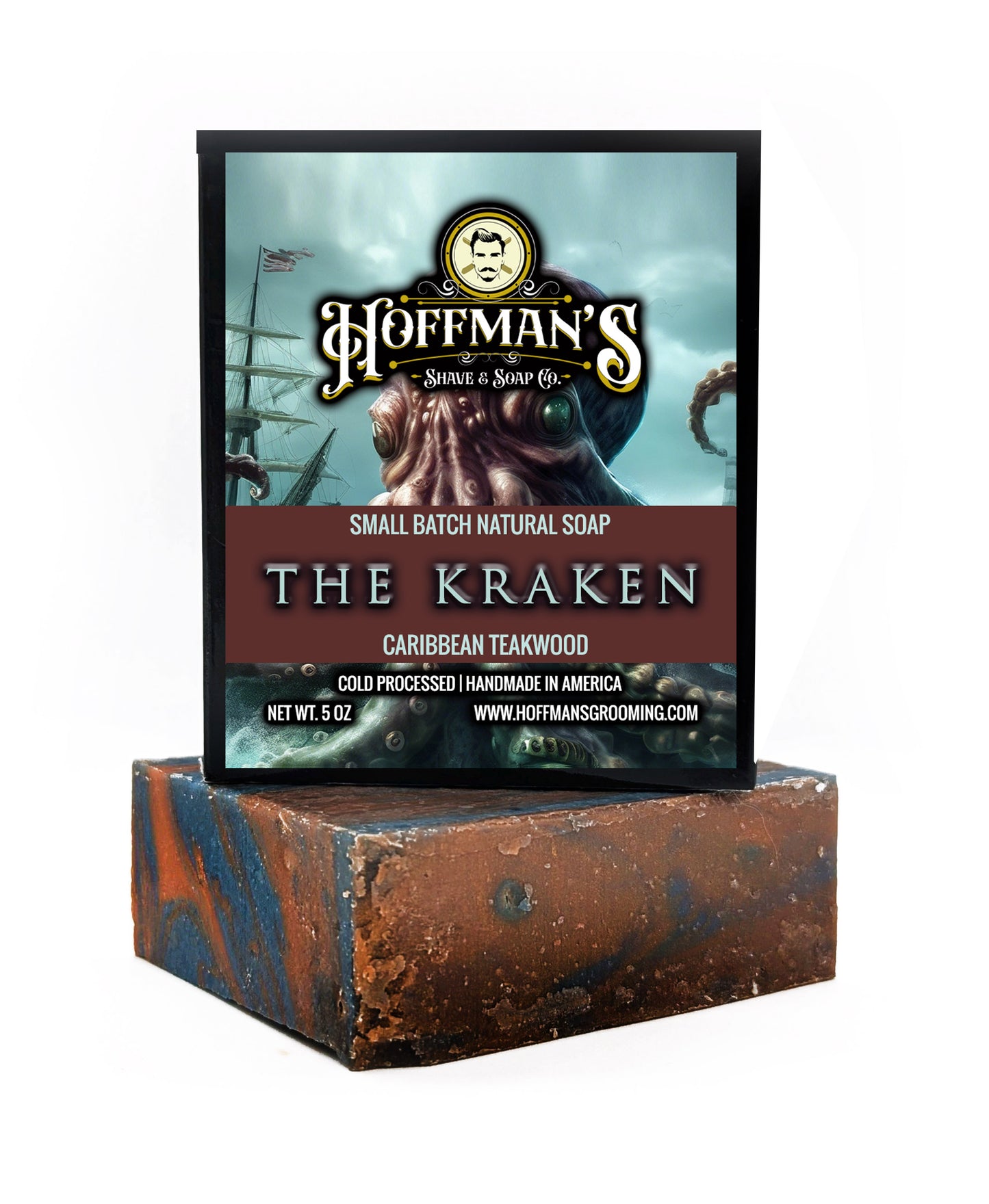 "THE KRAKEN" (Caribbean Teakwood) Bar Soap 5oz
