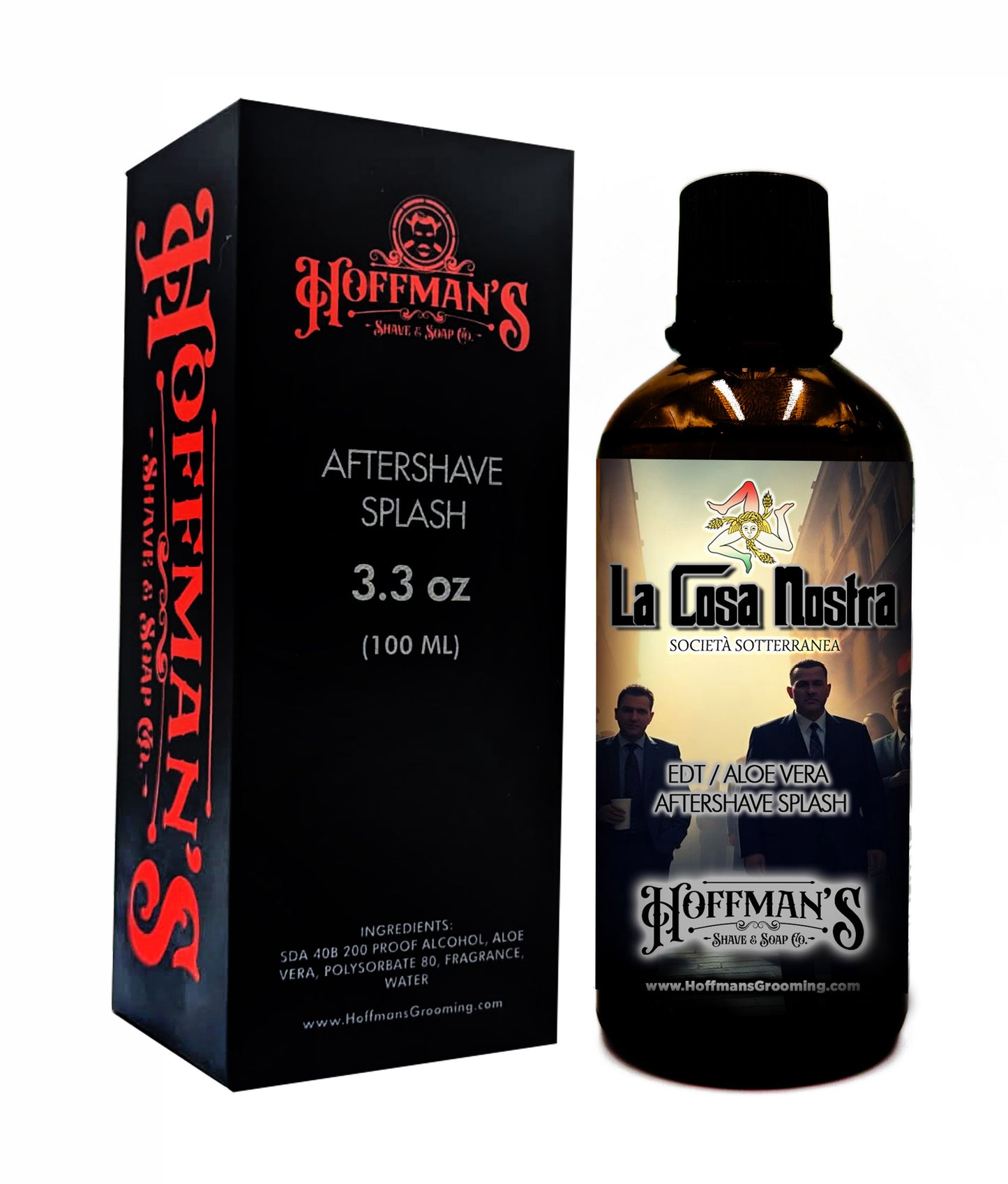 La Cosa Nostra (Italian Driftwood, Sea Kelp, Sun Soaked Lemons) EDT/Aloe Vera Aftershave Splash 100ml