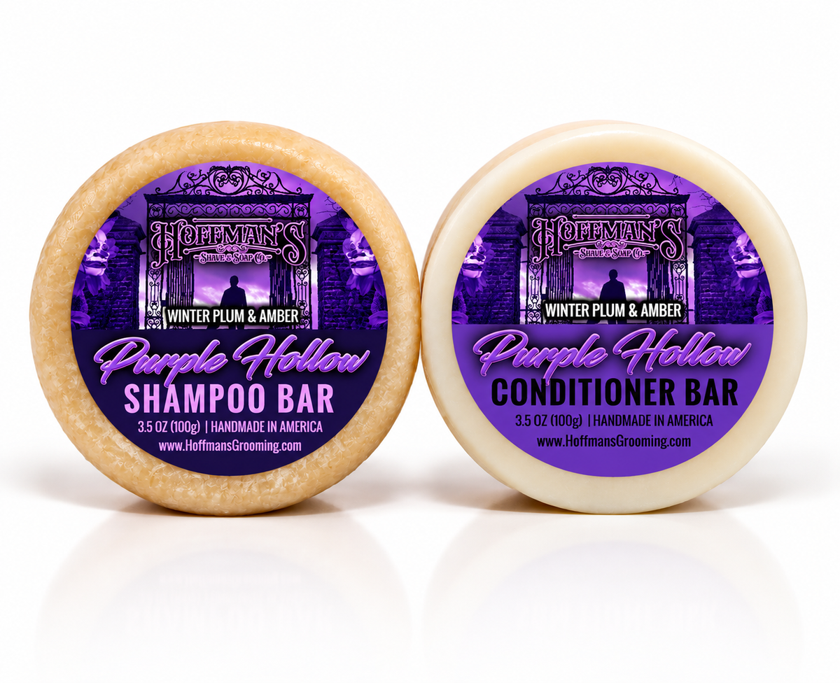 Purple Hollow (Winter Amber & Plum) 2pk Shampoo & Conditioner Hair Bar Set 3.5 oz Each (Copy)