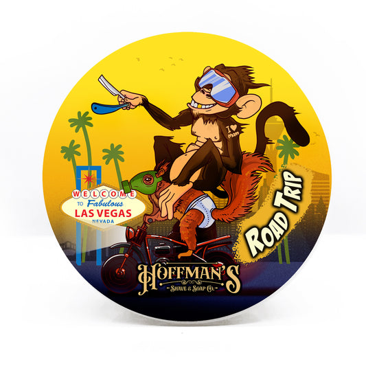 Road Trip (Creamy Rum, Banana, Pineapple, Coconut Milk) Shave Soap 4oz