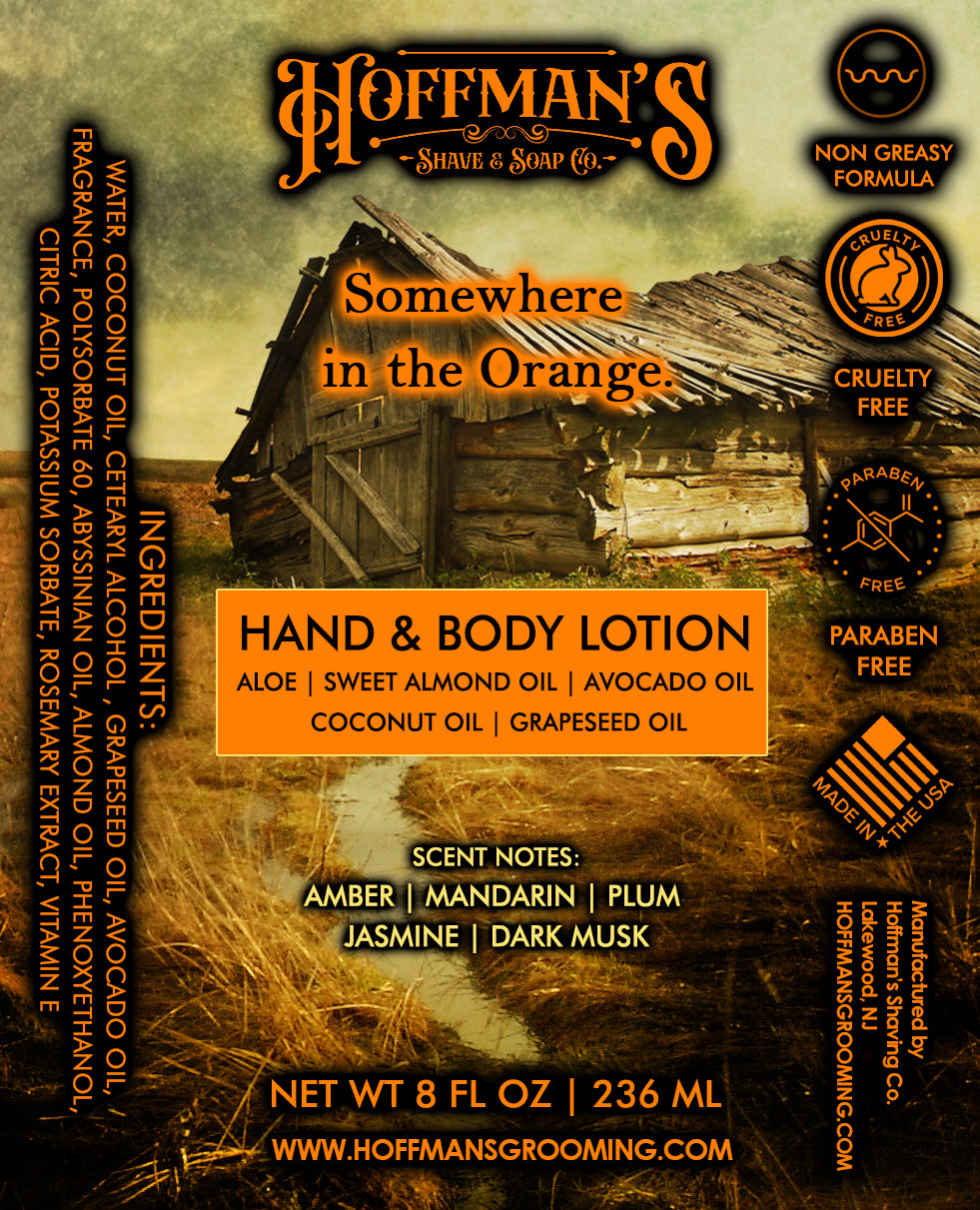 Somewhere In The Orange Body & Hand Lotion (Mandarin, Plum, Dark Musk, Amber) 8 oz