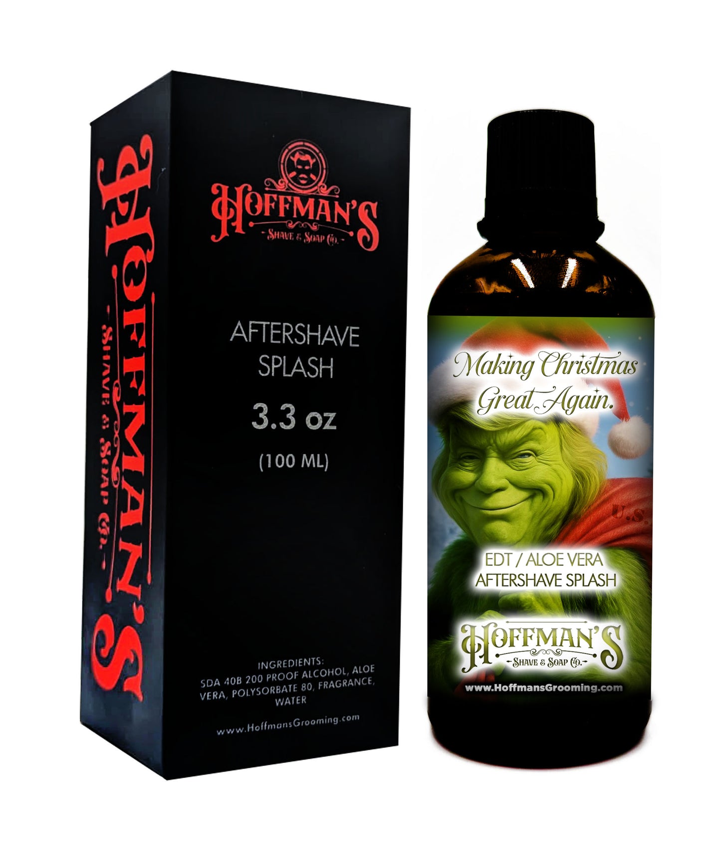 Making Christmas Great Again "Honey Crusted Roasted Pistachio, Almond Cream" Limited Holiday Aftershave Splash 3.3oz 100ml
