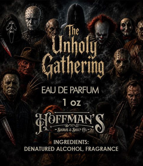 The Unholy Gathering (Blackberry, Black Currant, Anise, Saffron, Dark Musk) Shaving & Grooming Trio 3pc Set