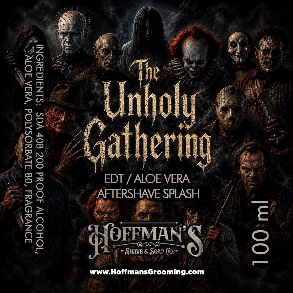 The Unholy Gathering (Blackberry, Black Currant, Anise, Saffron, Dark Musk) 5Pk Grooming Bundle