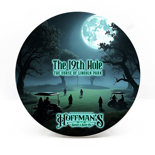 "19th Hole: The Curse of Lincoln Park" (Limited Halloween Edition) Wood spice, Oud, Orange, Jasmin, Patchouli, Cedar, Vanilla Shave Soap 4oz