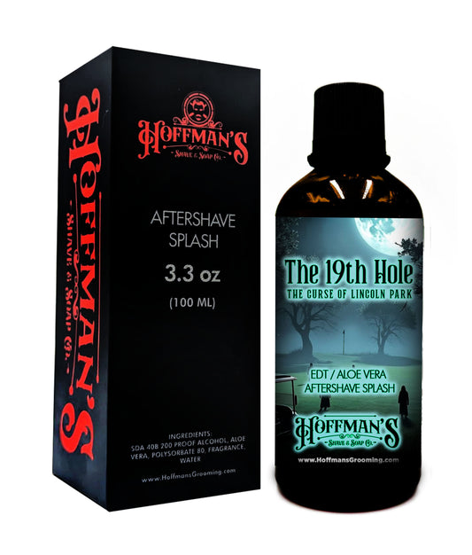 "19th Hole: The Curse of Lincoln Park" (Limited Halloween Edition) Wood spice, Oud, Orange, Jasmin, Patchouli, Cedar, Vanilla EDT/Aloe Vera Aftershave Splash 3.3oz 100ml (Copy)