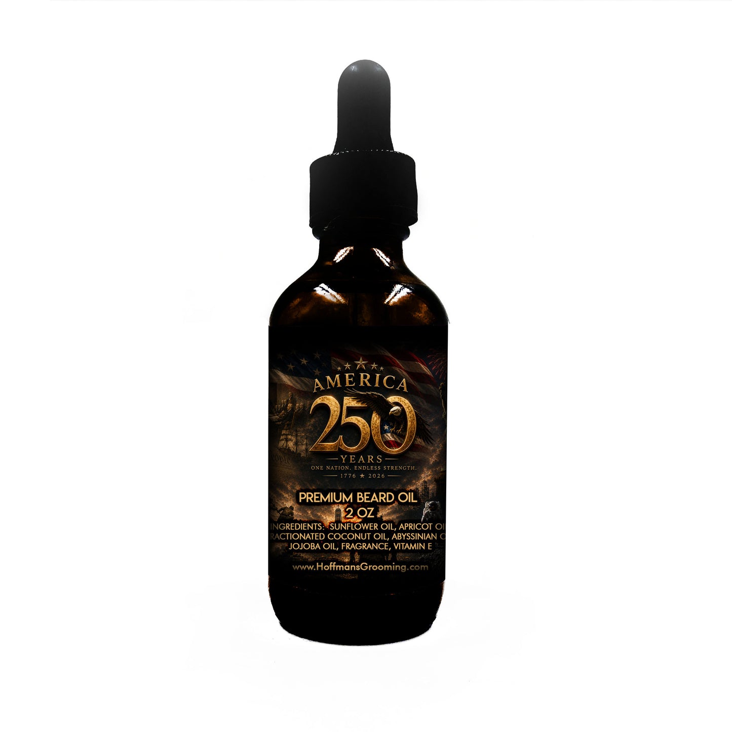 America 250 Edition (Aged Tobacco Leaves, Spiced Bourbon, Plum Wine, Orange Peel, Vanilla Musk) 2oz Beard Oil