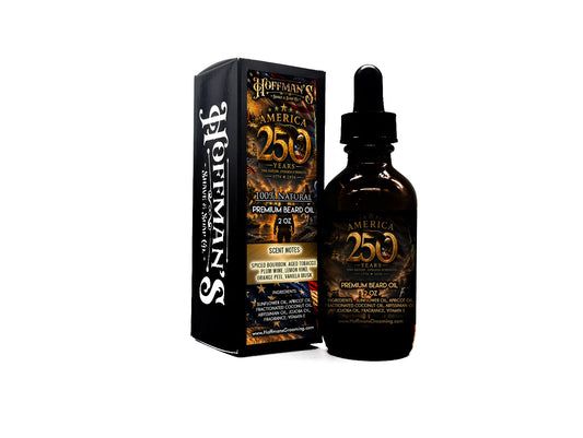 America 250 Edition (Aged Tobacco Leaves, Spiced Bourbon, Plum Wine, Orange Peel, Vanilla Musk) 2oz Beard Oil
