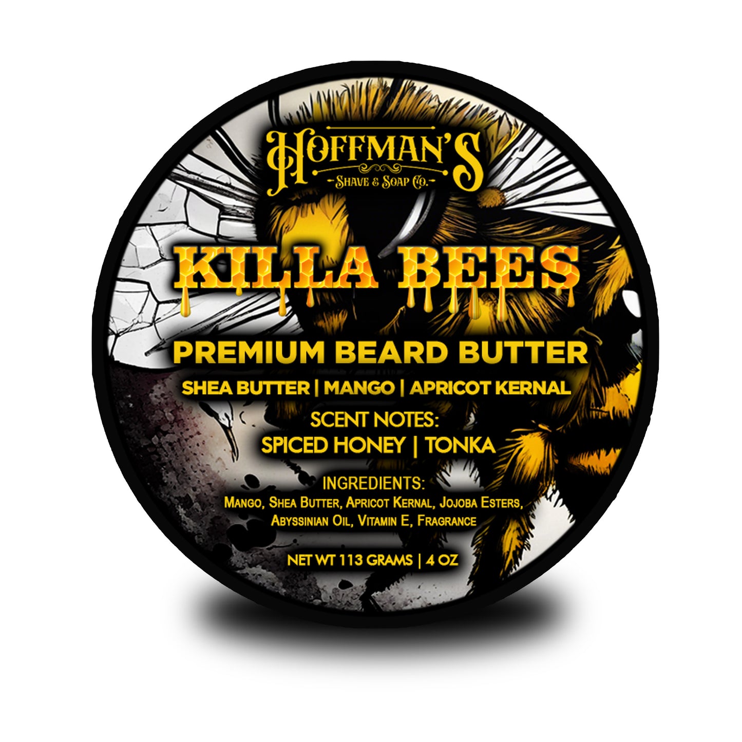 Killa Bees (Spiced Honey & Tonka) 4oz Premium Beard Butter