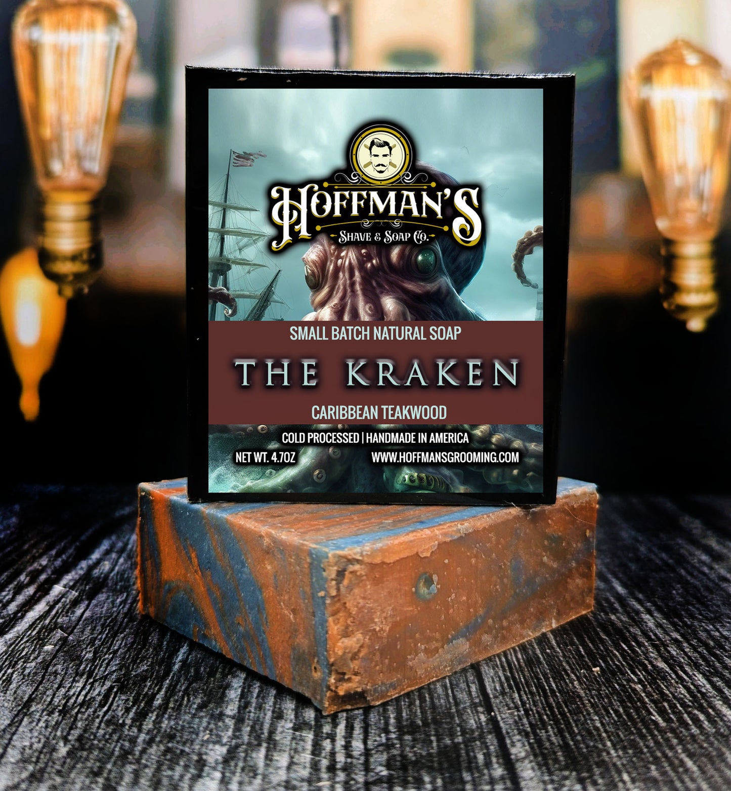 "THE KRAKEN" (Caribbean Teakwood) Bar Soap