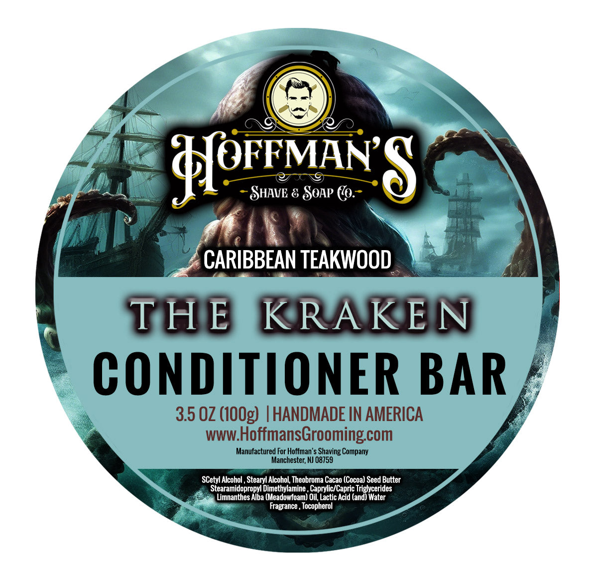 The Kraken (Caribbean Teakwood) Conditioner Bar 3.5 oz