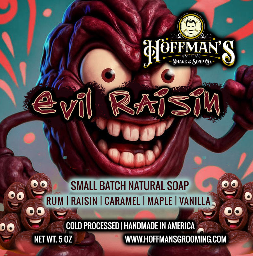 Evil Raisin "Rum, Raisin, Caramel, Maple, Vanilla" 5oz Bar Soap