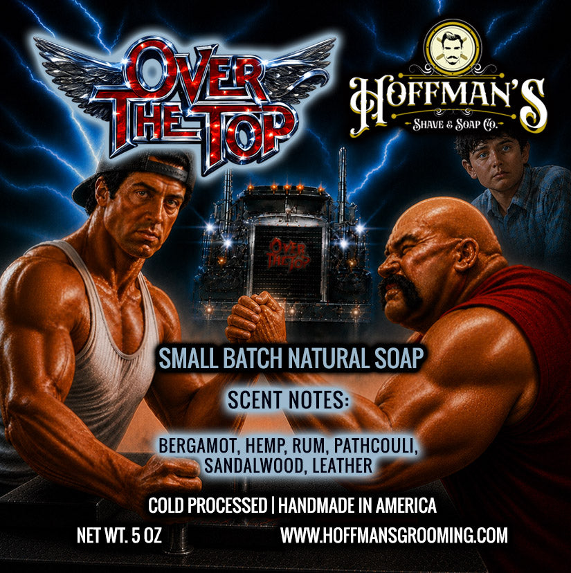 Over The Top (Rum, Hemp, Bergamot, Patchouli, Sandalwood, Leather) 5oz Bar Soap