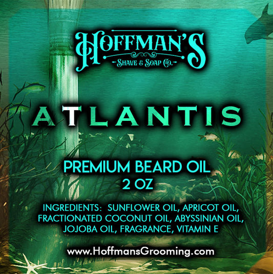 Atlantis (Marine, Italian Bergamot, Hawaiian Ginger, Seaberry) 2oz Beard Oil