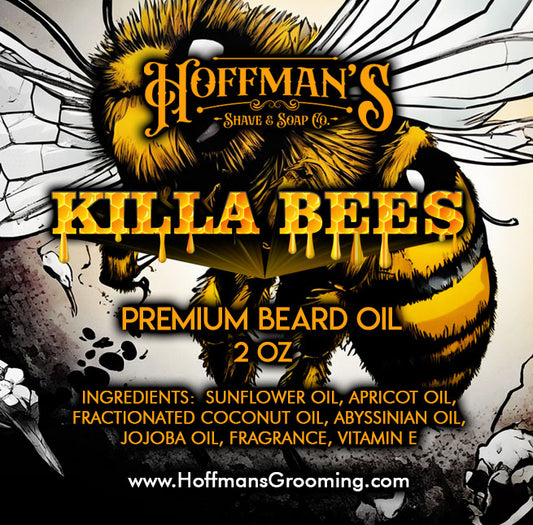 Killa Bees (Spiced Honey , Tonka Bean) 2oz Beard Oil