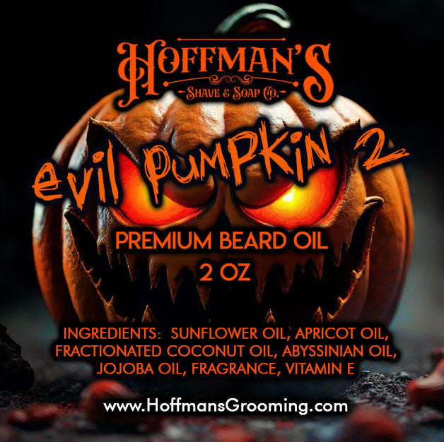 Evil Pumpkin 2 (Limited Halloween Edition) Pumpkin, Bourbon, Fougere 2oz Beard Oil