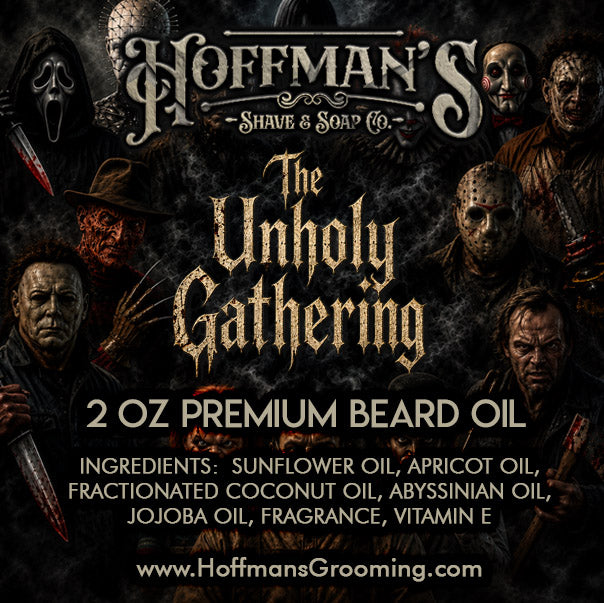The Unholy Gathering (Blackberry, Black Currant, Anise, Saffron, Dark Musk) 5Pk Grooming Bundle