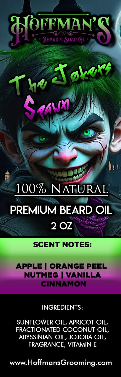 "The Joker's Spawn" (Limited Halloween Edition) Apple, Vanilla, Cinnamon  2oz Beard Oil