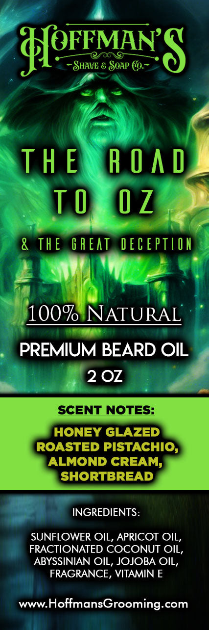The Road To Oz "Honey Crusted Roasted Pistachio, Almond Cream" 2oz Beard Oil
