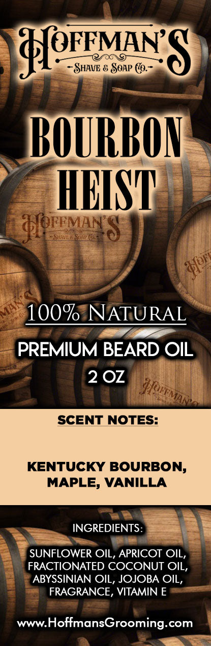 Bourbon Heist (Kentucky Bourbon, Maple, Vanilla) Limited Tribute Edition 2oz Beard Oil