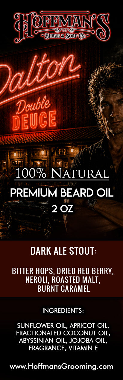 Dalton (Dark Ale Stout featuring Bitter Hops, Dried Red Berry, Neroli, Roasted Malt) 2oz Beard Oil