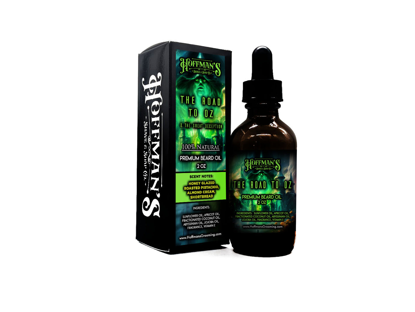The Road To Oz "Honey Crusted Roasted Pistachio, Almond Cream" 2oz Beard Oil