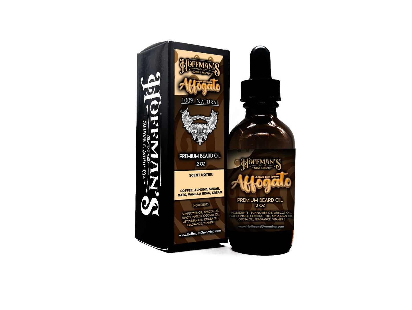 Affogato (Coffee, Almond, Vanilla Bean) 2oz Beard Oil