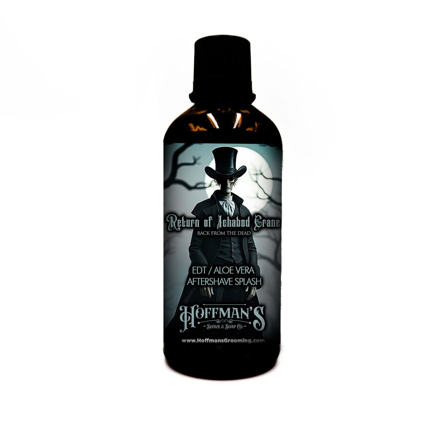"Return of Ichabod Crane" (Limited Halloween Edition) Jasmine, Rosewood, White Cedar, Musk, Grapefruit EDT/Aloe Vera Aftershave Splash 3.3oz 100ml